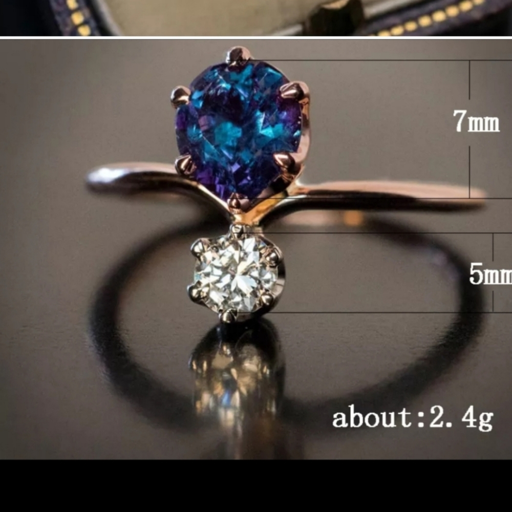 (((CLEARANCE)))    14k Rose Gold Plated Over 925 Sterling silver - Picture 2 of 3